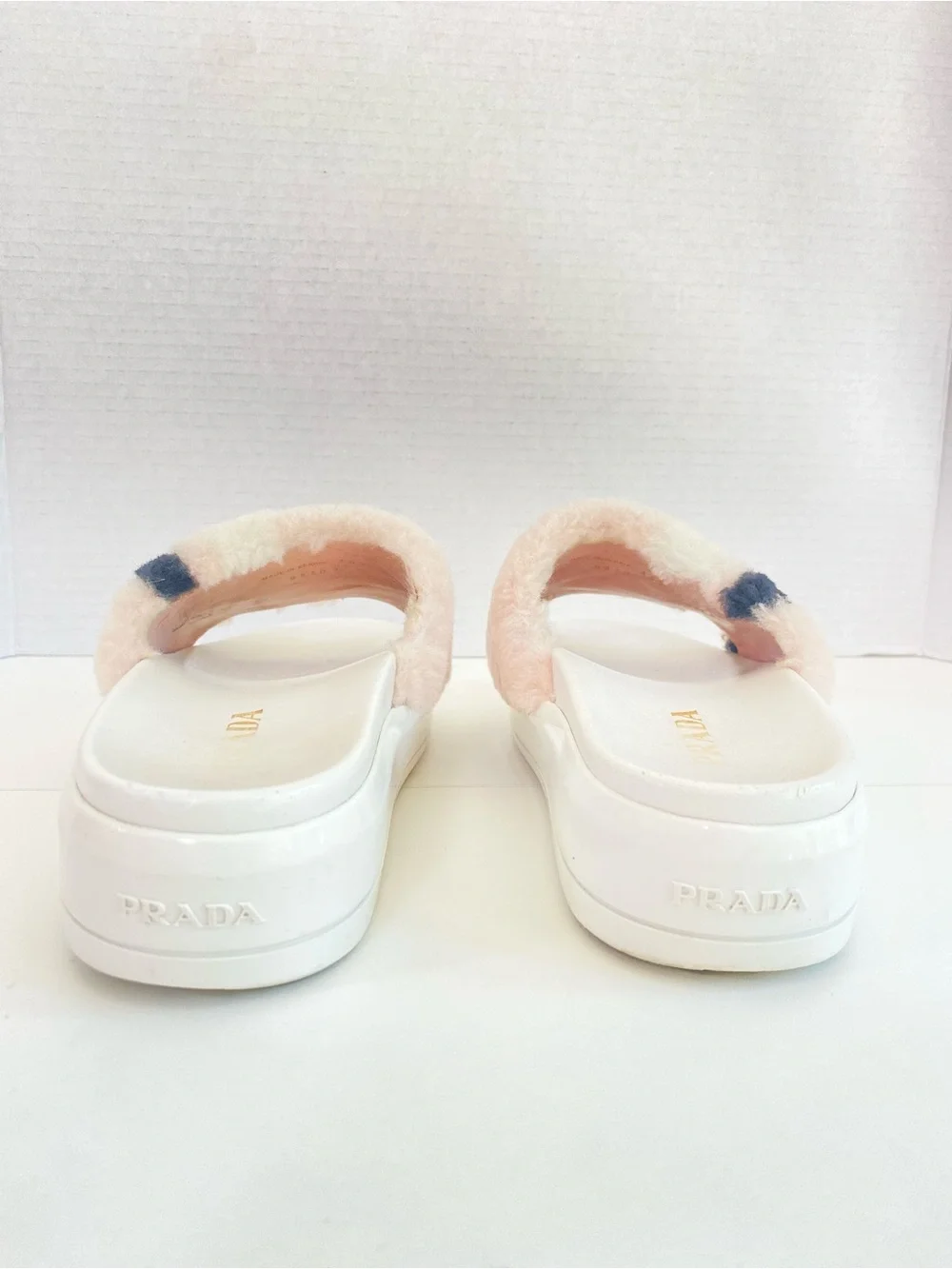 Prada Shearling Slides